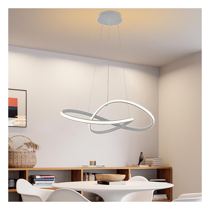 Brilagi - LED Hämardatav lühter COSMOWAVE LED/70W/230V 3000-6500K hõbedane + kaugjuhtimispult