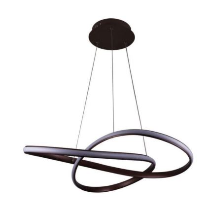 Brilagi - LED Hämardatav lühter COSMOWAVE LED/70W/230V 3000-6500K pruun + kaugjuhtimispult