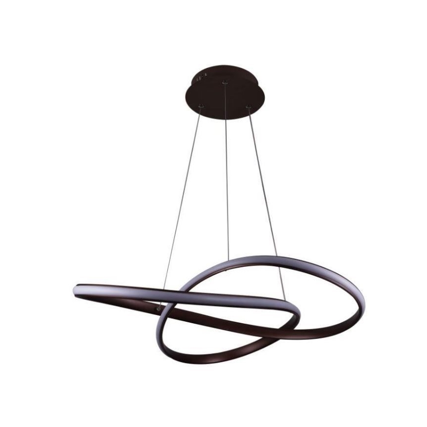 Brilagi - LED Hämardatav lühter COSMOWAVE LED/70W/230V 3000-6500K pruun + kaugjuhtimispult