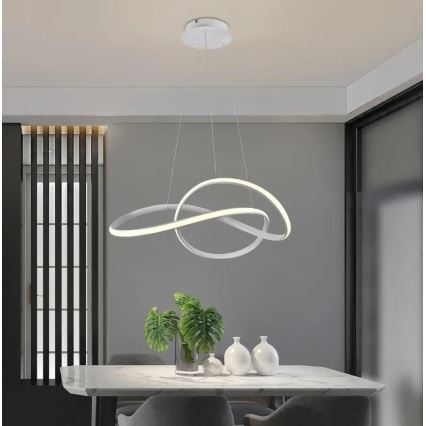 Brilagi - LED Hämardatav lühter COSMOWAVE LED/70W/230V 3000-6500K valge + kaugjuhtimispult