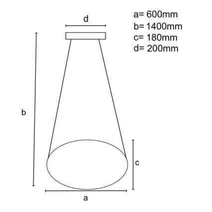 Brilagi - LED Hämardatav lühter COSMOWAVE LED/70W/230V 3000-6500K valge + kaugjuhtimispult