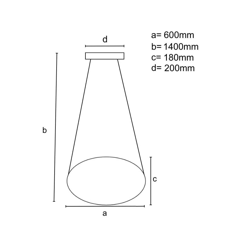 Brilagi - LED Hämardatav lühter COSMOWAVE LED/70W/230V 3000-6500K valge + kaugjuhtimispult