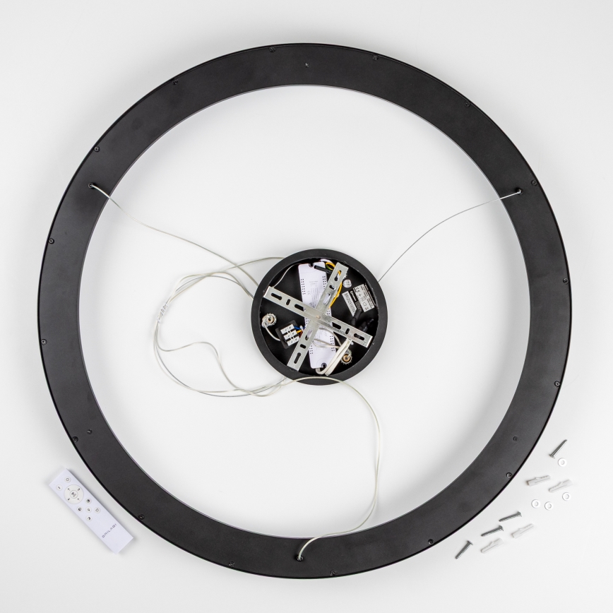 Brilagi - LED-hämardatav rippvalgusti kaabliga FALCON II LED/108W/230V 3000-6500K läbimõõt 80 cm must + kaugjuhtimispult