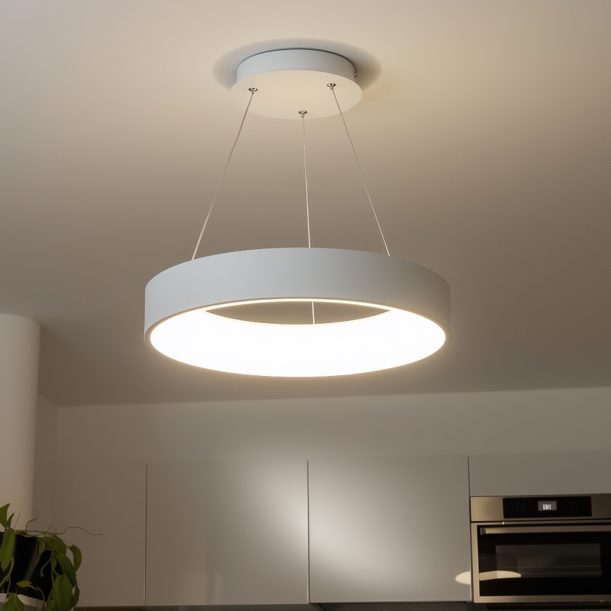 Brilagi - LED Hämardatav lühter FALCON LED/80W/230V 3000-6500K d. 60 cm valge + pult