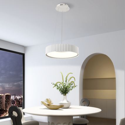 BRILAGI - LED-hämardatav riputuskaabliga rippvalgusti FALCON MODERN LED/30W/230V 3000-6000K, läbimõõt 40 cm, valge + kaugjuhtimispult