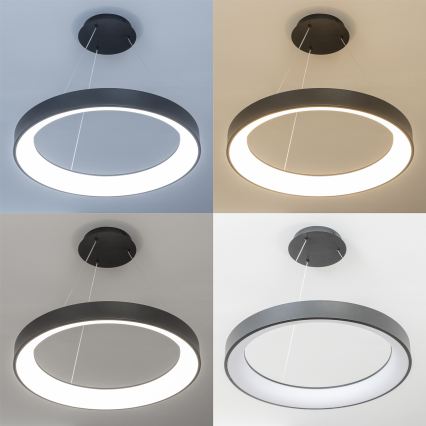 Brilagi – FALCON II LED-hämardatav laelamp riputuskaabliga, 99 W, 230 V, 3000–6500 K, läbimõõt 60 cm, must + kaugjuhtimispult