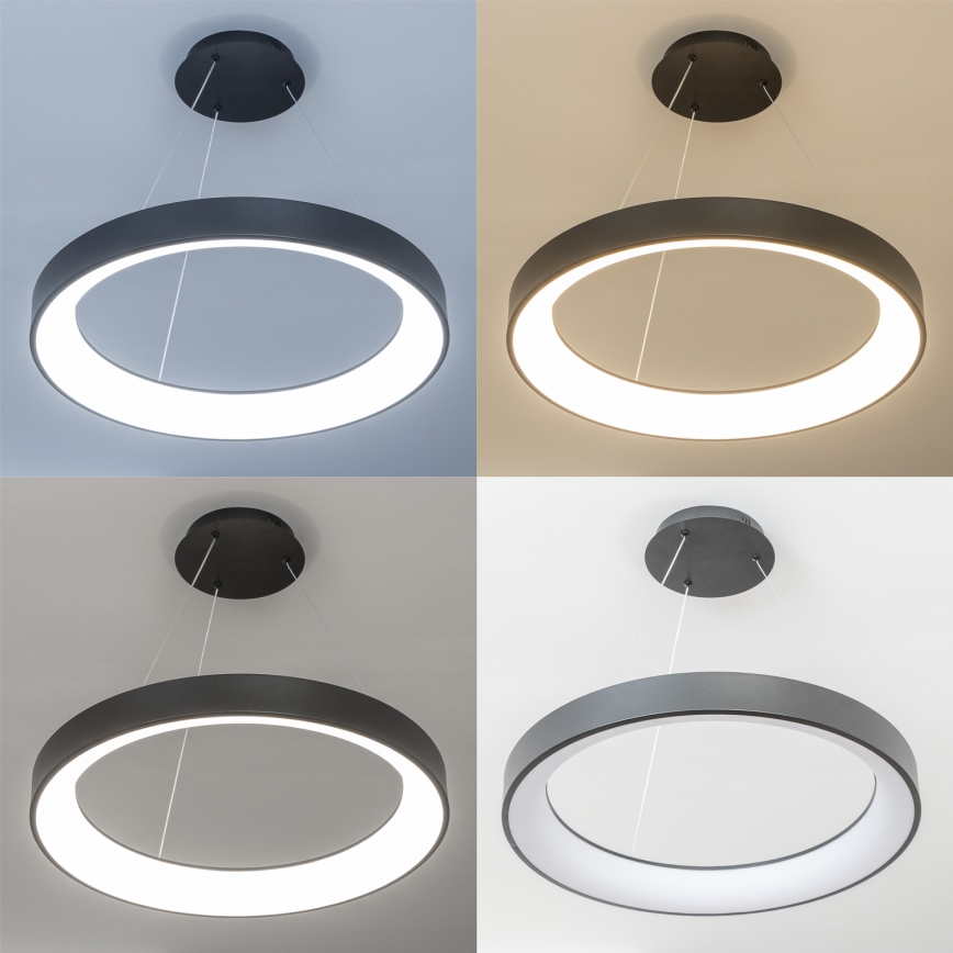 Brilagi – FALCON II LED-hämardatav laelamp riputuskaabliga, 99 W, 230 V, 3000–6500 K, läbimõõt 60 cm, must + kaugjuhtimispult