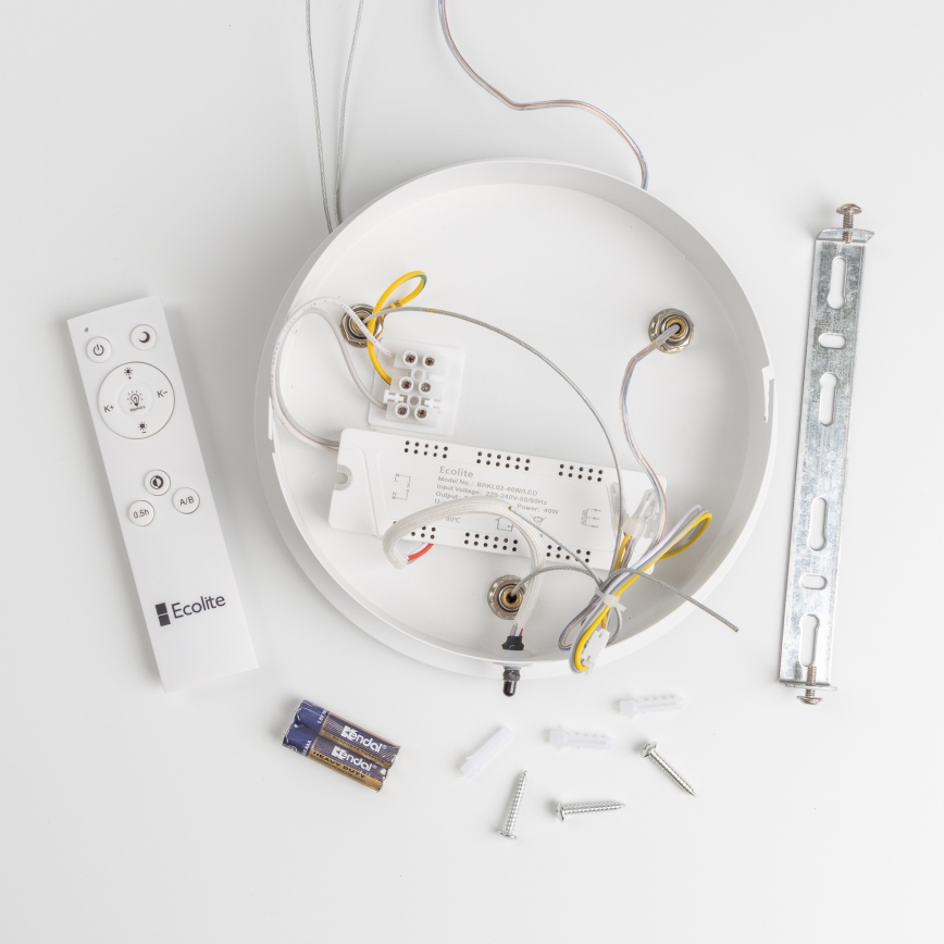 Brilagi - LED Hämardatav lühter FALCON LED/40W/230V 3000-6500K d. 45 cm valge + pult