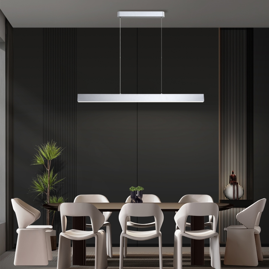 Brilagi - LED Hämardatav lühter SLEEKLINE SMART LED/40W/230V 3000-6000K Wi-Fi Tuya hõbedane + kaugjuhtimispult