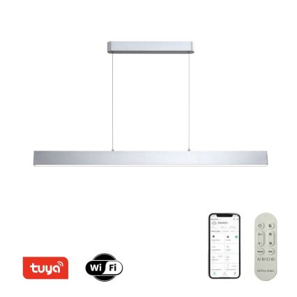 Brilagi - LED Hämardatav lühter SLEEKLINE SMART LED/40W/230V 3000-6000K Wi-Fi Tuya hõbedane + kaugjuhtimispult