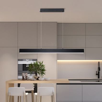 Brilagi - LED Hämardatav lühter SLEEKLINE SMART LED/40W/230V 3000-6000K Wi-Fi Tuya must + kaugjuhtimispult