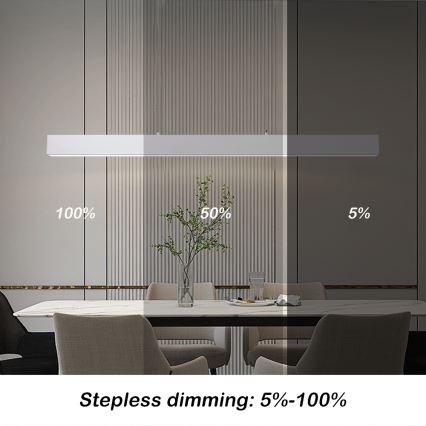 Brilagi - LED Hämardatav lühter SLEEKLINE SMART LED/40W/230V 3000-6000K Wi-Fi Tuya valge + kaugjuhtimispult