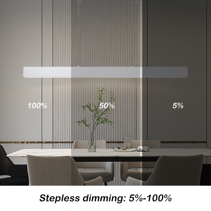 Brilagi - LED Hämardatav lühter SLEEKLINE SMART LED/40W/230V 3000-6000K Wi-Fi Tuya valge + kaugjuhtimispult