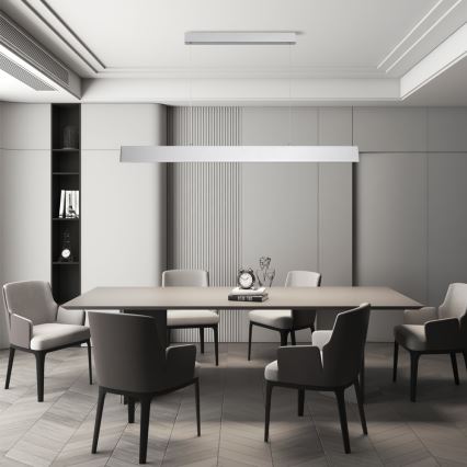 Brilagi - LED Hämardatav lühter SLIMLINE LED/40W/230V 3000-6000K hõbedane + kaugjuhtimispult