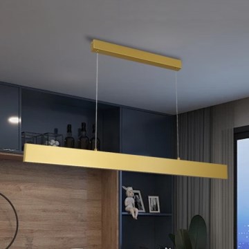 Brilagi - LED Hämardatav lühter SLIMLINE LED/40W/230V 3000-6000K kuldne + kaugjuhtimispult
