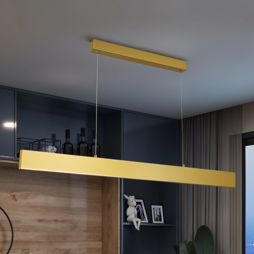 Brilagi - LED Hämardatav lühter SLIMLINE LED/40W/230V 3000-6000K kuldne + kaugjuhtimispult