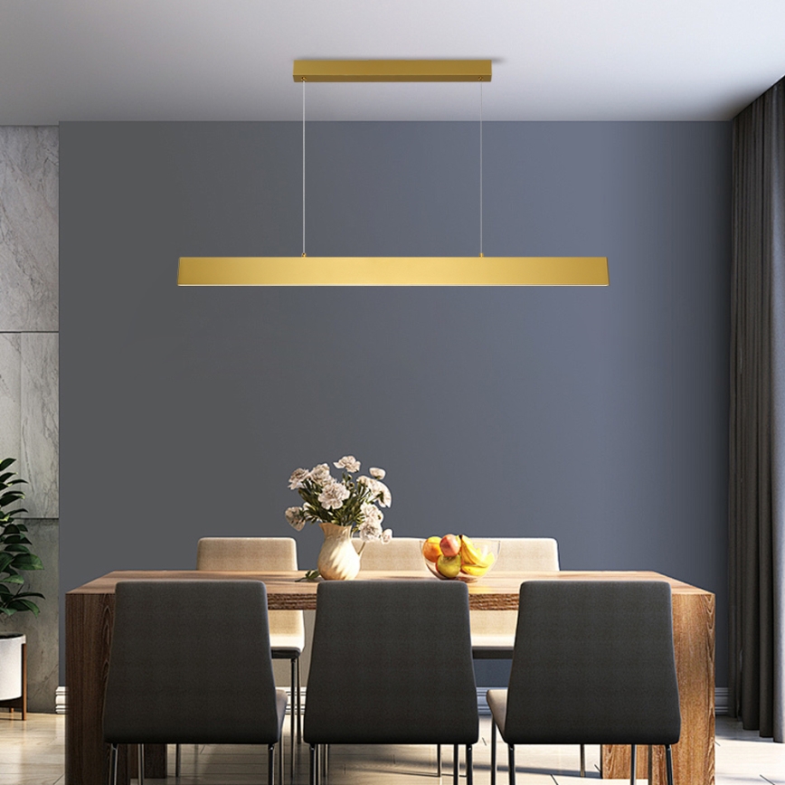 Brilagi - LED Hämardatav lühter SLIMLINE LED/40W/230V 3000-6000K kuldne + kaugjuhtimispult