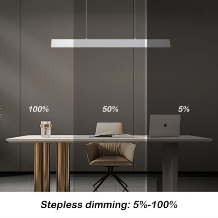 Brilagi - LED Hämardatav lühter SLIMLINE LED/40W/230V 3000-6000K valge + kaugjuhtimispult