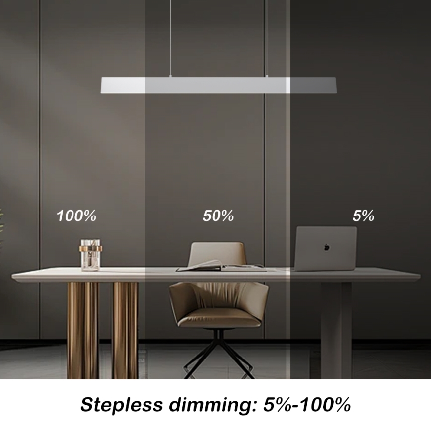 Brilagi - LED Hämardatav lühter SLIMLINE LED/40W/230V 3000-6000K valge + kaugjuhtimispult