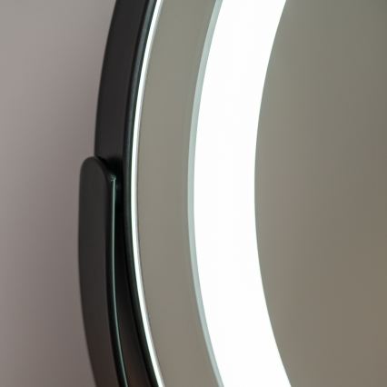 BRILAGI - LED hämardatav meigipeegel CALIFORNIA LED/14W/230V 3000/4000/6500K 44x40 cm must