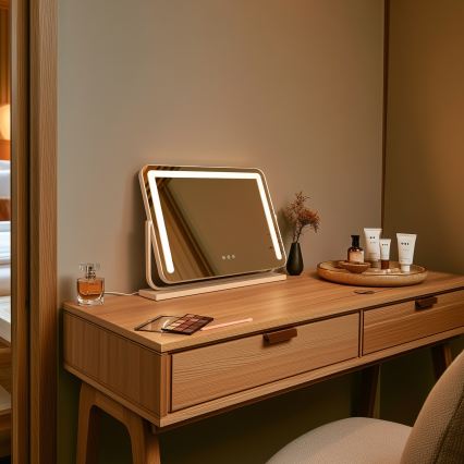 BRILAGI - LED-hämardatav meigipeegel CALIFORNIA LED/22W/230V 3000/4000/6500K 58x43 cm valge