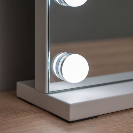 BRILAGI - hämardatav LED-meigipeegel HOLLYWOOD LED/15W/230V CCT + 2x USB 55x77 cm valge