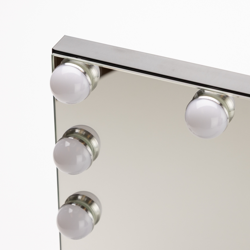 BRILAGI - LED hämardatav meigipeegel HOLLYWOOD LED/15W/230V CCT + USB must
