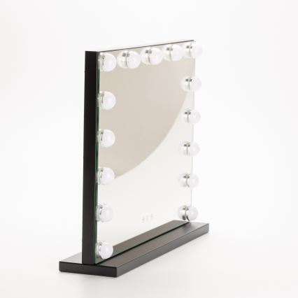 BRILAGI - LED hämardatav meigipeegel HOLLYWOOD LED/15W/230V CCT + USB must