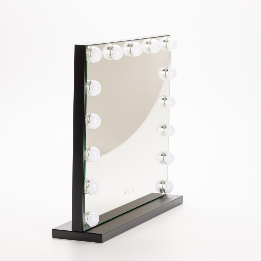 BRILAGI - LED hämardatav meigipeegel HOLLYWOOD LED/15W/230V CCT + USB must