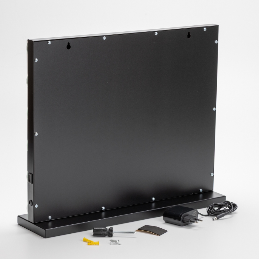 BRILAGI - LED hämardatav meigipeegel HOLLYWOOD LED/15W/230V CCT + USB must