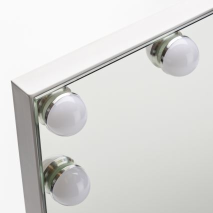 BRILAGI - LED Hämardatav meigipeegel HOLLYWOOD LED/15W/230V CCT + USB valge
