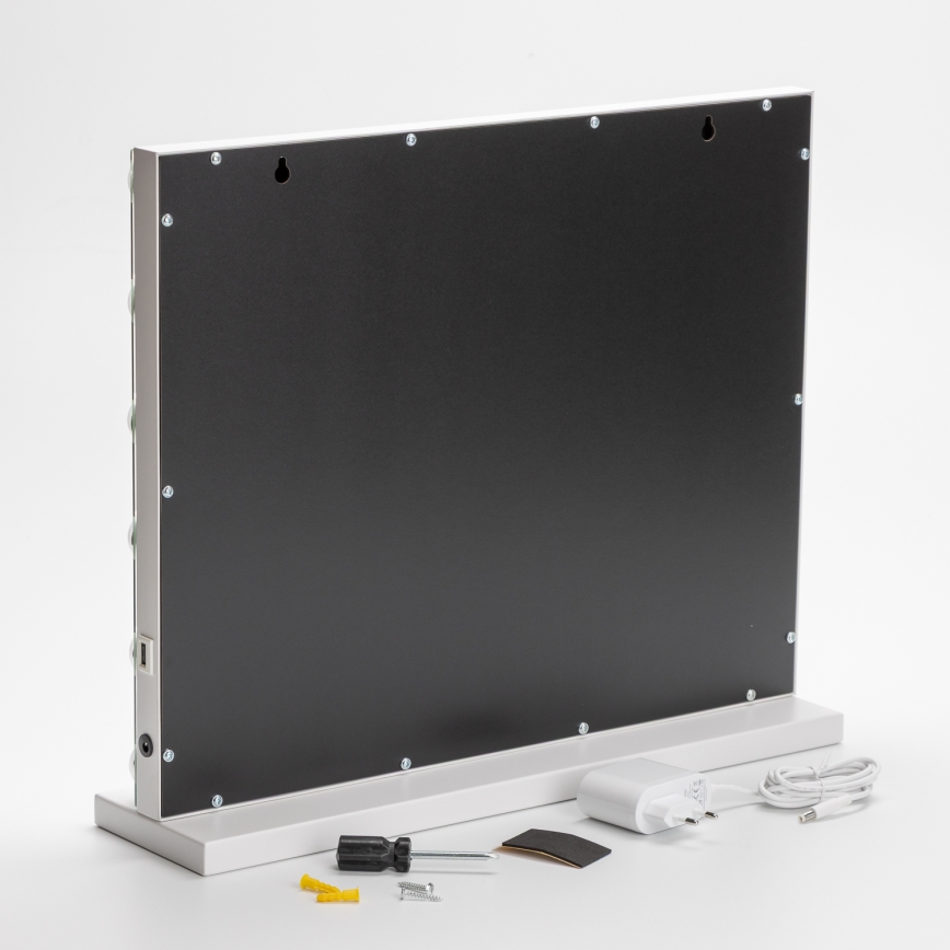 BRILAGI - LED Hämardatav meigipeegel HOLLYWOOD LED/15W/230V CCT + USB valge