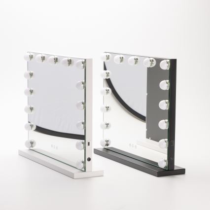 BRILAGI - LED Hämardatav meigipeegel HOLLYWOOD LED/15W/230V CCT + USB valge