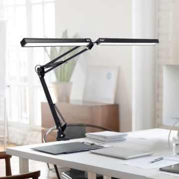 Brilagi - LED Hämardatav paindlik laualamp VARIO 2xLED/15W/230V 3000-6000K must