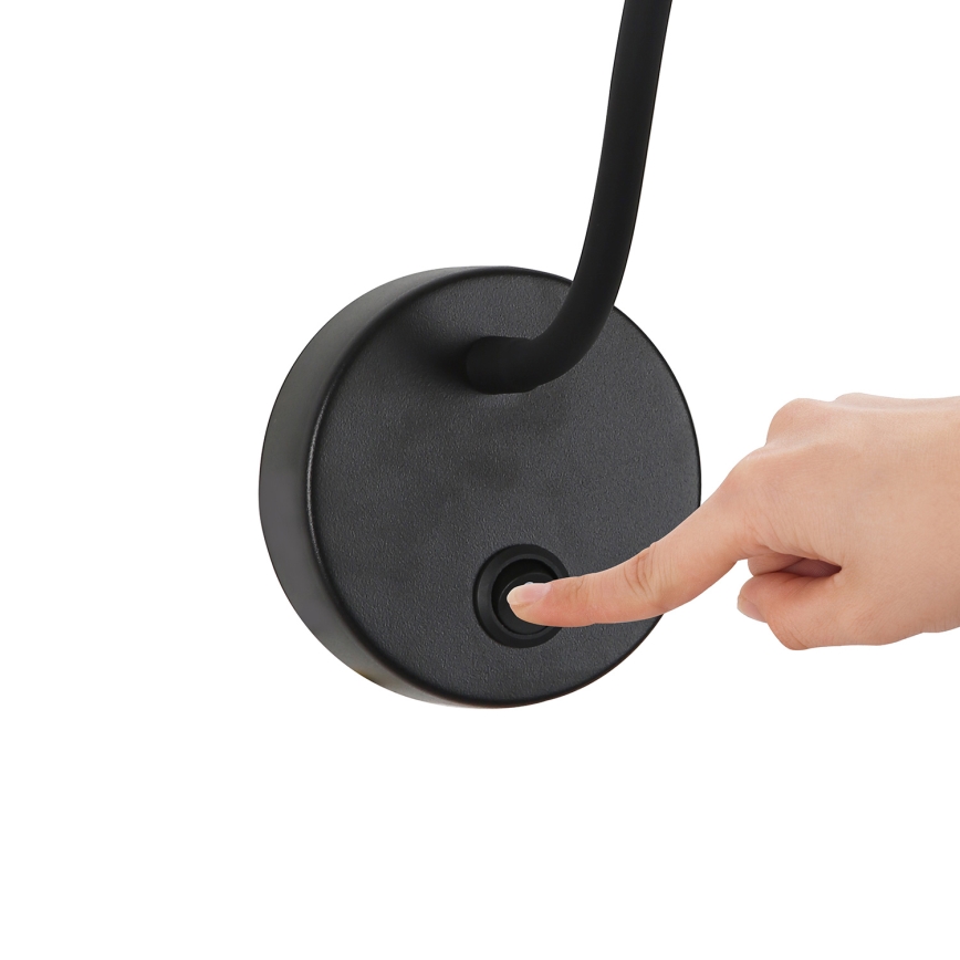 Brilagi - LED Hämardatav paindlik seinalamp MAYA 1xG9/4W/230V must 2700-6500K Wi-Fi Tuya