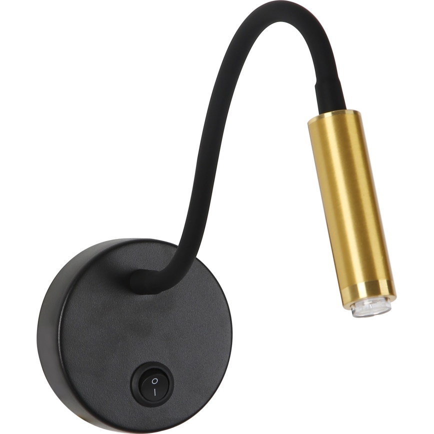 Brilagi - LED Hämardatav paindlik seinalamp MAYA 1xG9/4W/230V must/kuldne 2700-6500K Wi-Fi Tuya