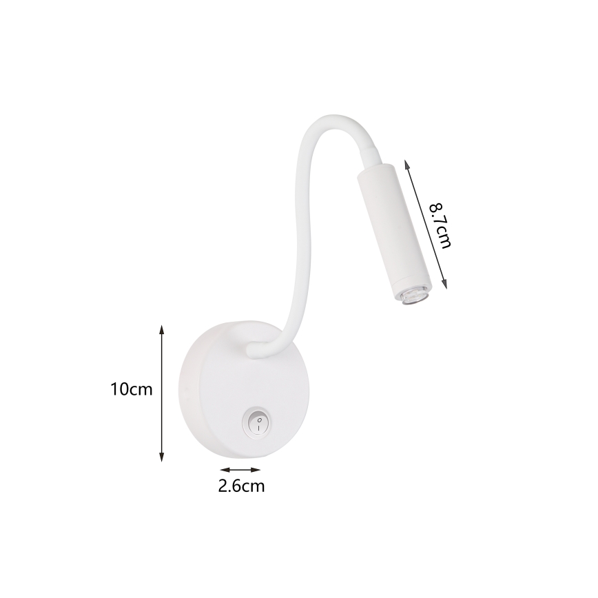 Brilagi - LED Hämardatav paindlik seinalamp MAYA 1xG9/4W/230V valge 2700-6500K Wi-Fi Tuya