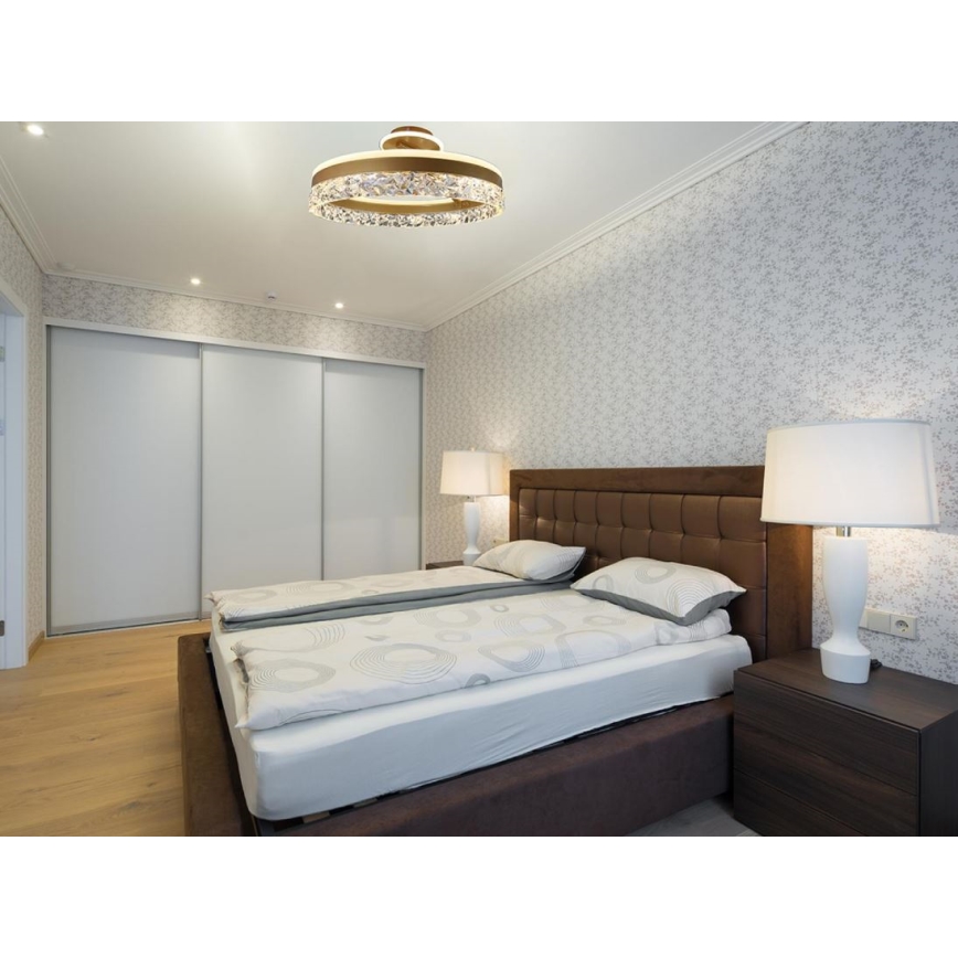 Brilagi - LED Hämardatav pinnale kinnitatav lühter LED/86W/230V 3000-6500K kuldne + kaugjuhtimispult