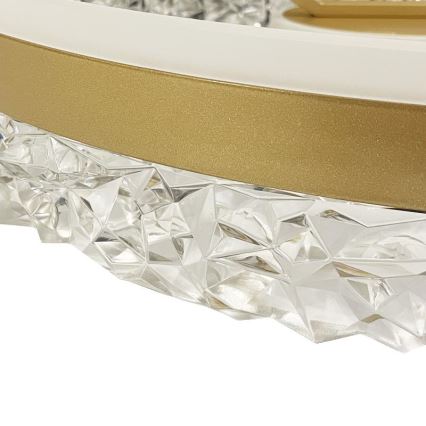 Brilagi - LED Hämardatav pinnale kinnitatav lühter LED/86W/230V 3000-6500K kuldne + kaugjuhtimispult