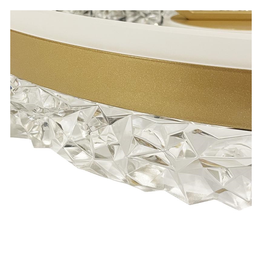 Brilagi - LED Hämardatav pinnale kinnitatav lühter LED/86W/230V 3000-6500K kuldne + kaugjuhtimispult