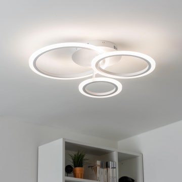 Brilagi - LED Hämardatav pinnale kinnitatav lühter ORBITS LED/40W/230V 3000-6500K valge + kaugjuhtimispult