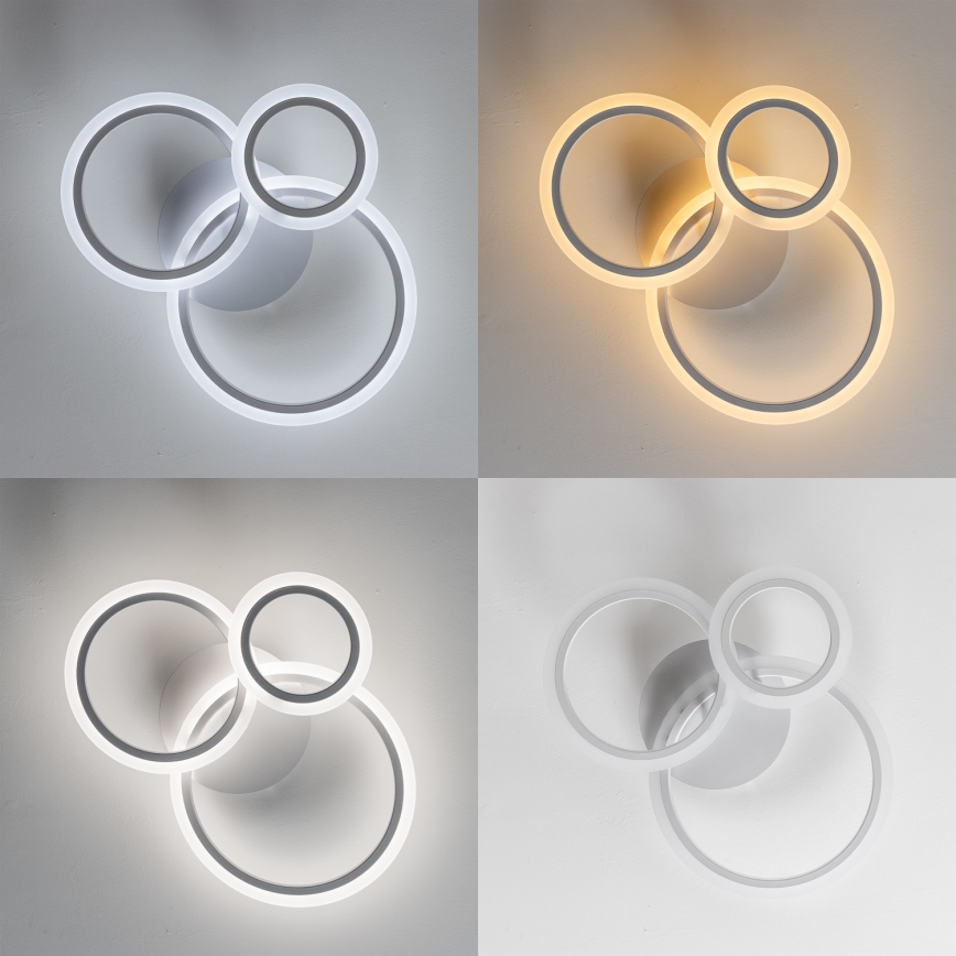Brilagi - LED Hämardatav pinnale kinnitatav lühter ORBITS LED/40W/230V 3000-6500K valge + kaugjuhtimispult