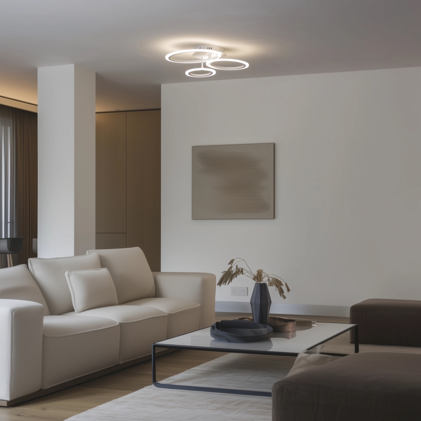 Brilagi - LED Hämardatav pinnale kinnitatav lühter ORBITS LED/40W/230V 3000-6500K valge + kaugjuhtimispult