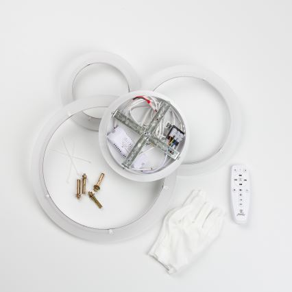 Brilagi - LED Hämardatav pinnale kinnitatav lühter ORBITS LED/40W/230V 3000-6500K valge + kaugjuhtimispult
