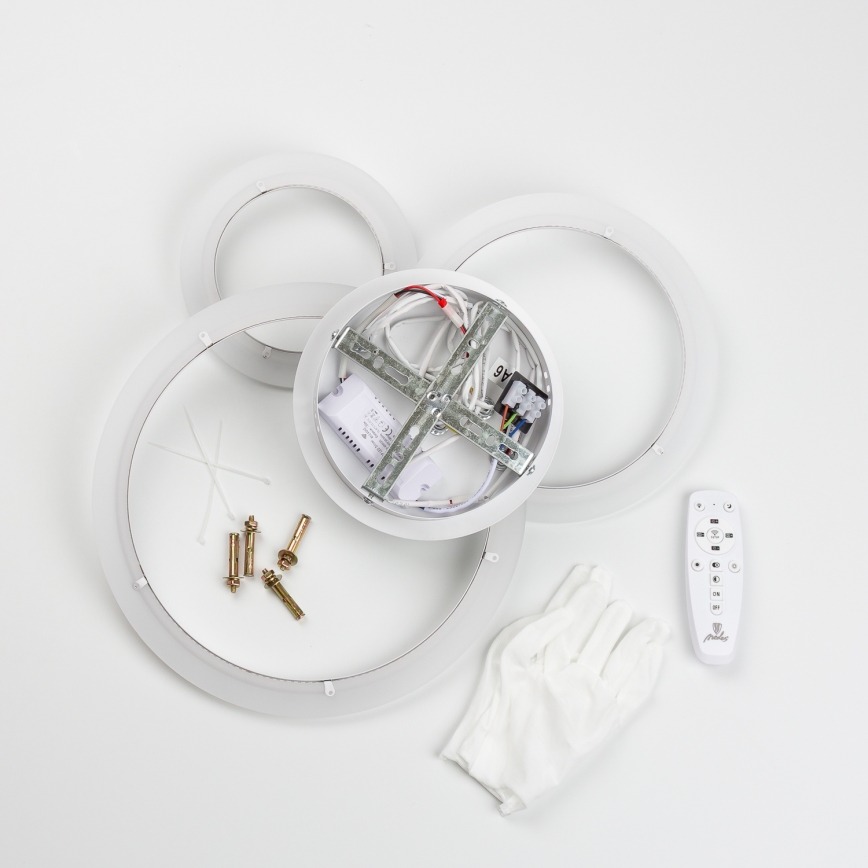 Brilagi - LED Hämardatav pinnale kinnitatav lühter ORBITS LED/40W/230V 3000-6500K valge + kaugjuhtimispult
