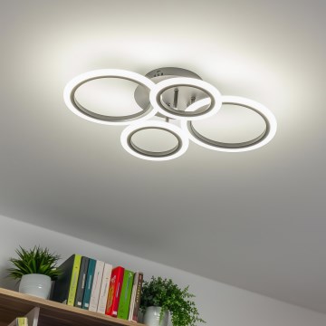 Brilagi - LED Hämardatav pinnale kinnitatav lühter ORBITS LED/50W/230V 3000-6500K antratsiit + kaugjuhtimispult