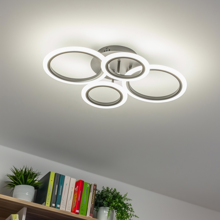 Brilagi - LED Hämardatav pinnale kinnitatav lühter ORBITS LED/50W/230V 3000-6500K antratsiit + kaugjuhtimispult