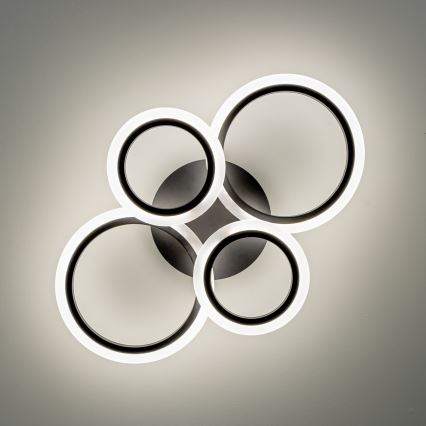 Brilagi - LED Hämardatav pinnale kinnitatav lühter ORBITS LED/50W/230V 3000-6500K antratsiit + kaugjuhtimispult