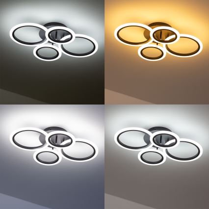 Brilagi - LED Hämardatav pinnale kinnitatav lühter ORBITS LED/50W/230V 3000-6500K + kaugjuhtimispult
