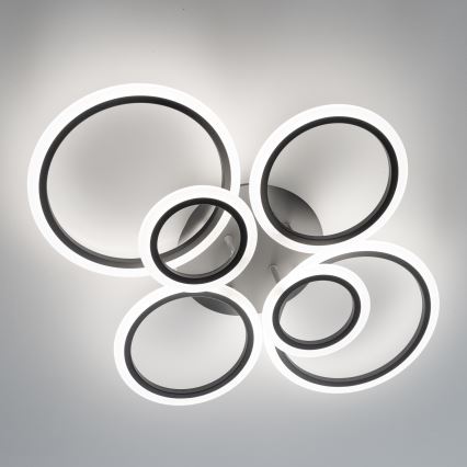 Brilagi - LED Hämardatav pinnale kinnitatav lühter ORBITS LED/85W/230V 3000-6500K antratsiit + kaugjuhtimispult